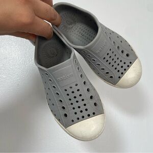 Native Sneakers Gray/White Slip-On Shoes Size 10